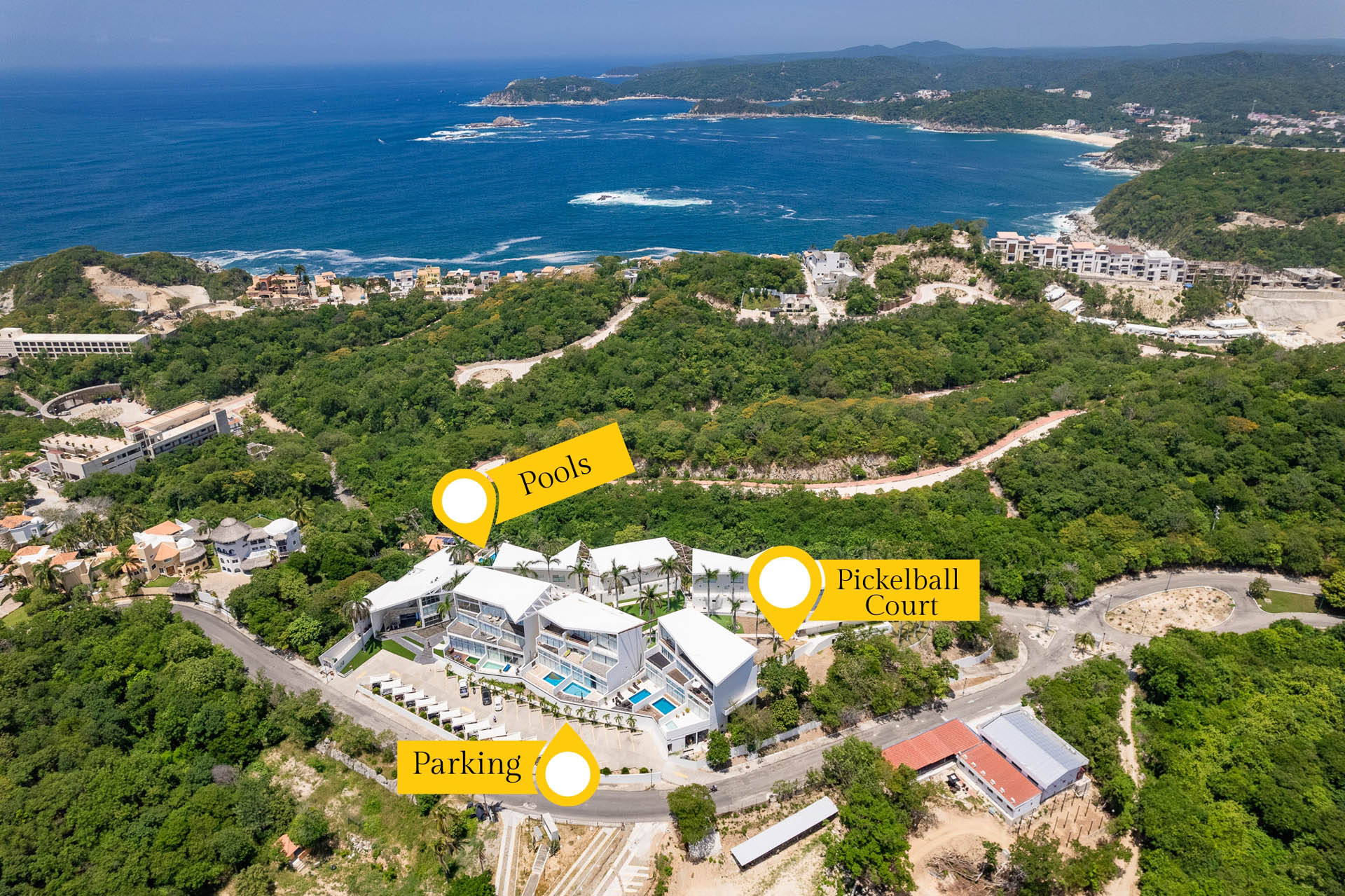 Paradise Cove Map Map of Paradies Cove Huatulco